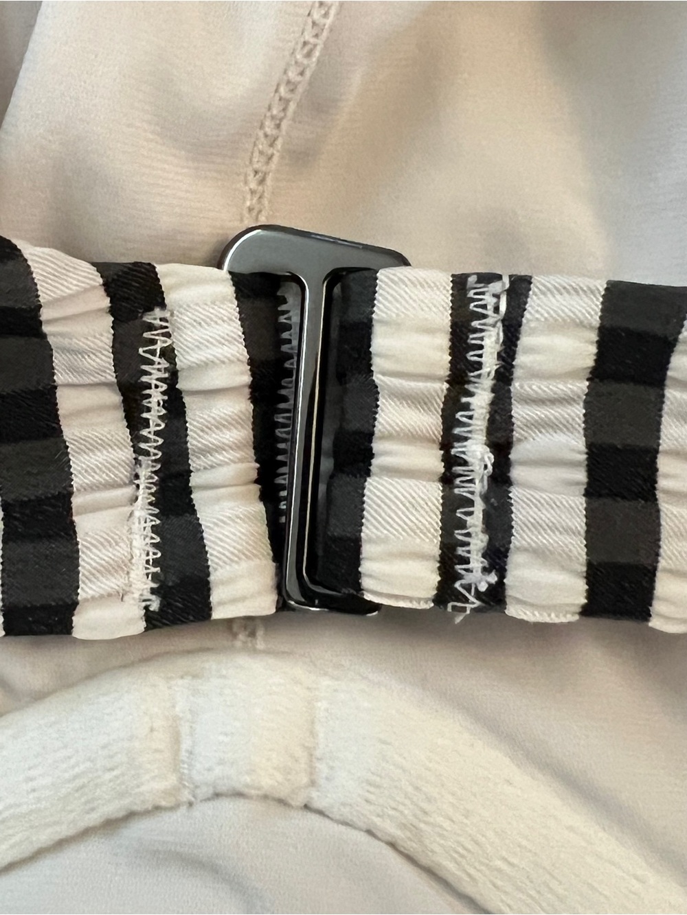 Athleta Black and White Striped Bikini Top - Picture 5 of 7